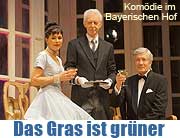 "Das Gras ist grüner" in der Komödie im Bayerischen Hof mit Anja Kruse, Christian Wolff, Patrick Wolff Olivia Silhavy und Rolf Kuhsiek vom 9.1.-9.3.2013 (©Foto: Martin Schmitz)